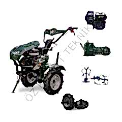 Kaan CP250 S3 Benzinli 3+1 Çapa Makinesi