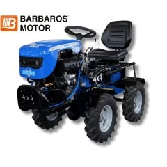 Yaman 4x4 Dizel Motorlu Marşlı Mini Traktör Çapa Makinası 10 Hp