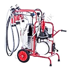 Kurtsan Km04096 Çift Sağım Tek Güğüm Süt Sağım Makinesi 40 Litre Yağlı